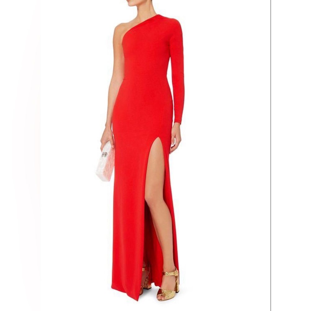 NBD Lathan Gown red dress size S NEW
